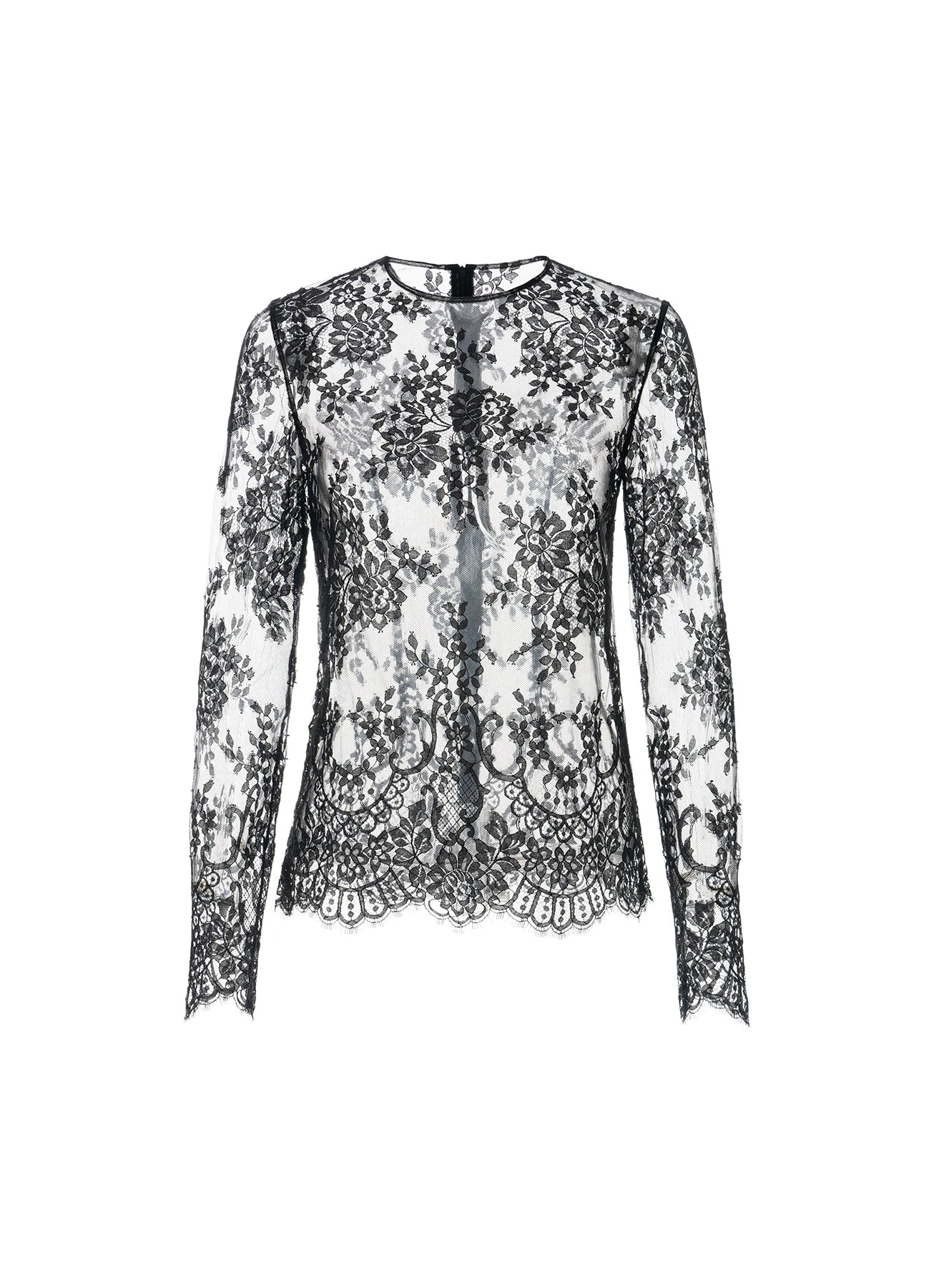 Hana Top in Black Lace