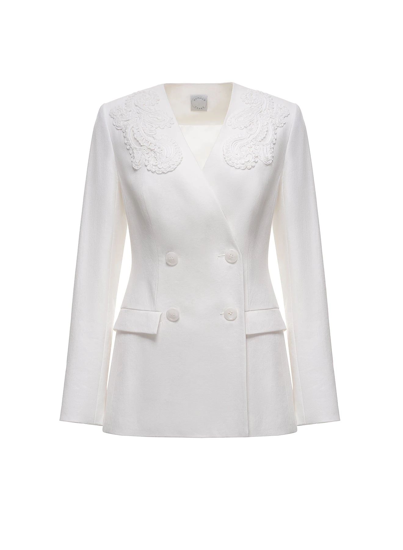 Alora Jacket in White Linen