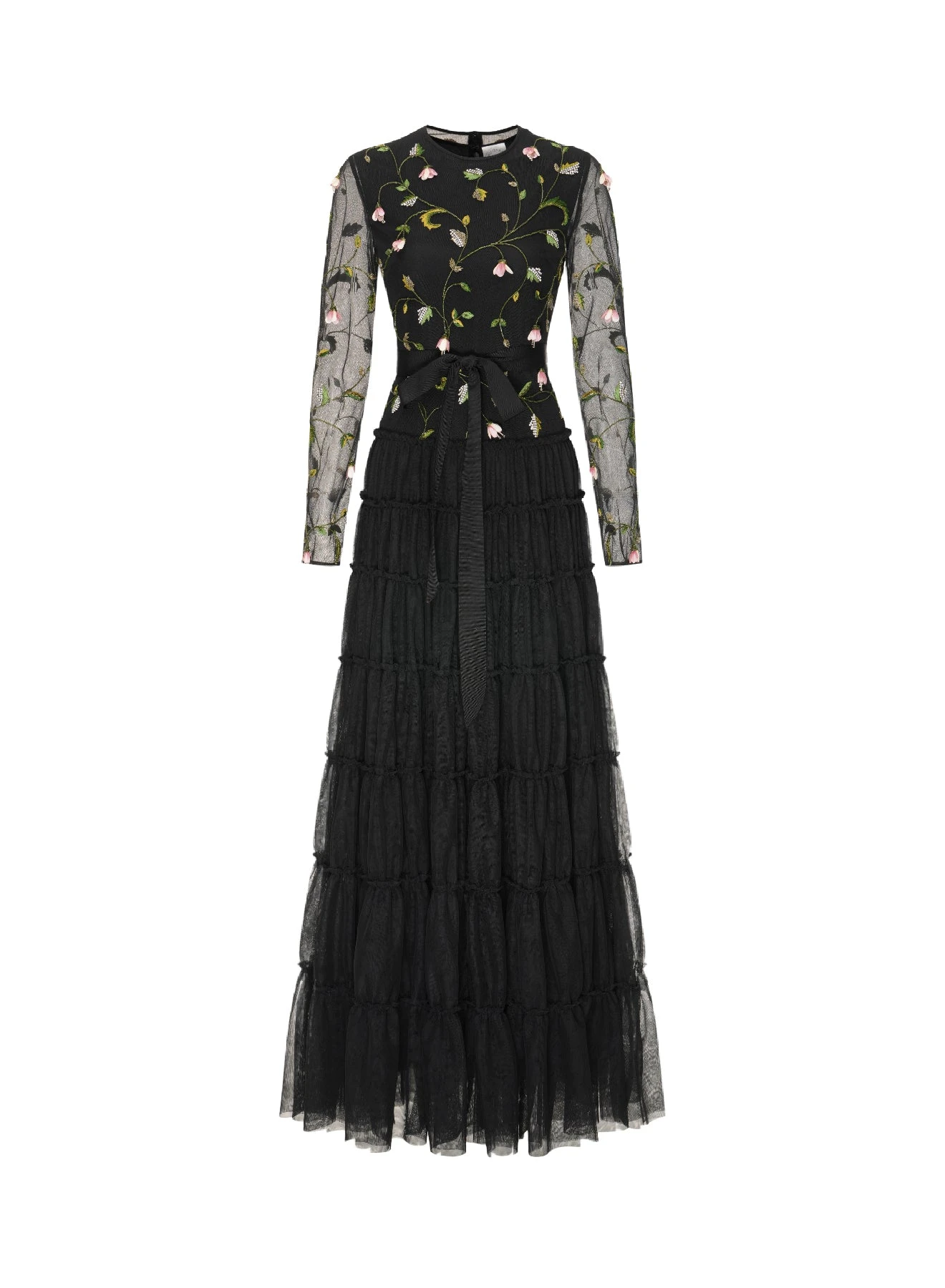 Augusta Gown in Black Tulle