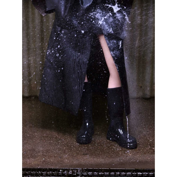 Black ATP Atelier rubber boots