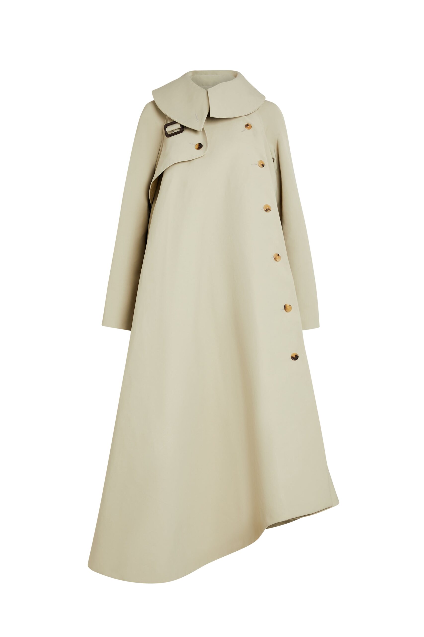 A.W.A.K.E. MODE coat The Flared Belted Trench Coat Light Khaki A.W.A.K.E. MODE coat