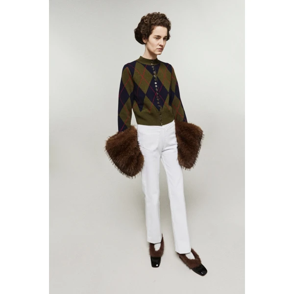 Navy Green Red Argyle Brown knitwear