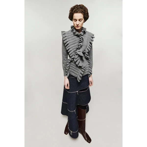 Mid Grey Melange knitwear