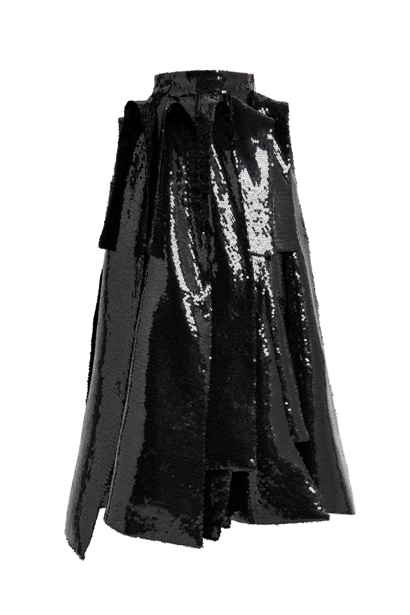 A.W.A.K.E. MODE skirt The Multi Panel Sequin Skirt Black A.W.A.K.E. MODE skirt