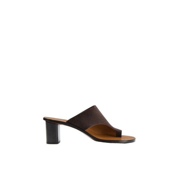 ATP Atelier Rosate in Walnut Cutout Heeled Sandals