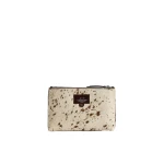 ATP Atelier Solaio in Mandorla Cow Print Beauty Bag