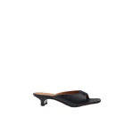 ATP Atelier Tavenna in Black Kitten Heel Mules