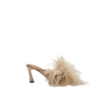 ATP Atelier Ziano in Cipria Feather Mules