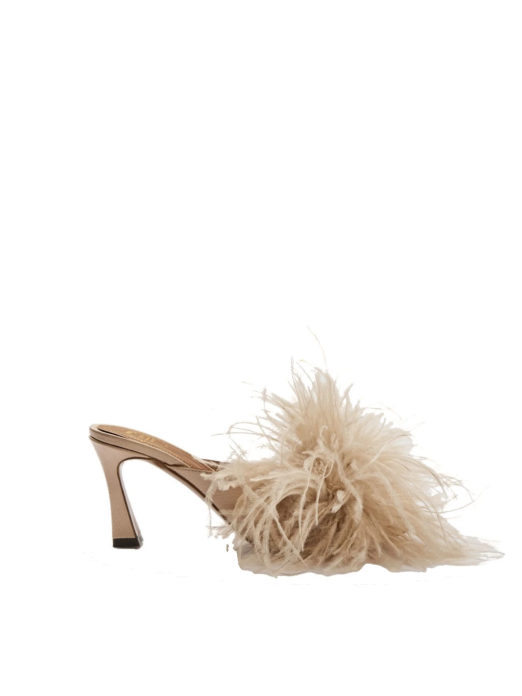 ATP Atelier Ziano in Cipria Feather Mules ATP Atelier Ziano in Cipria Feather Mules