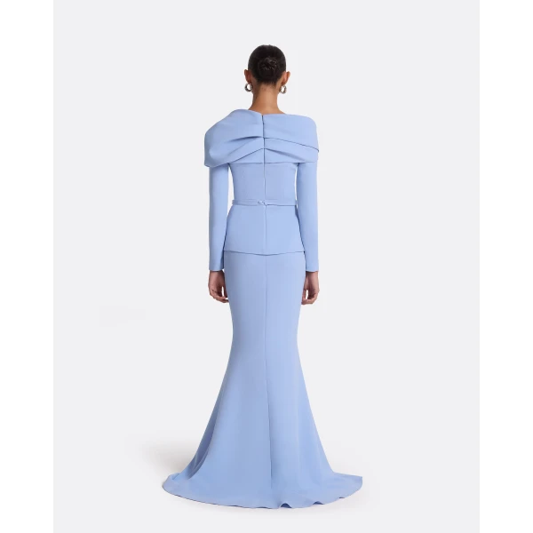 Safiyaa Andra Carolina Blue Long Dress