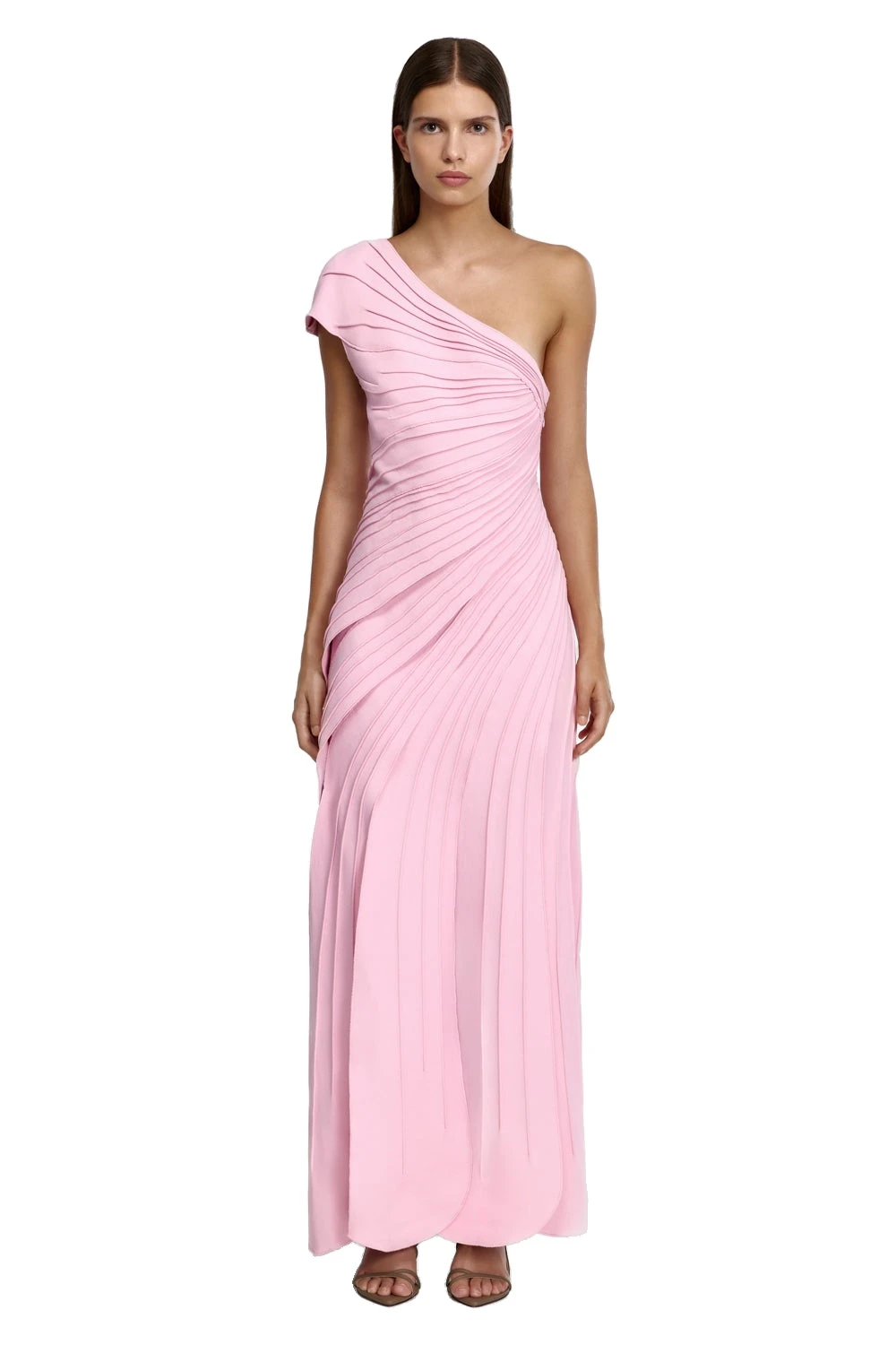 Acler Elcho Maxi Dress in Blushmuse, Pink Dresses