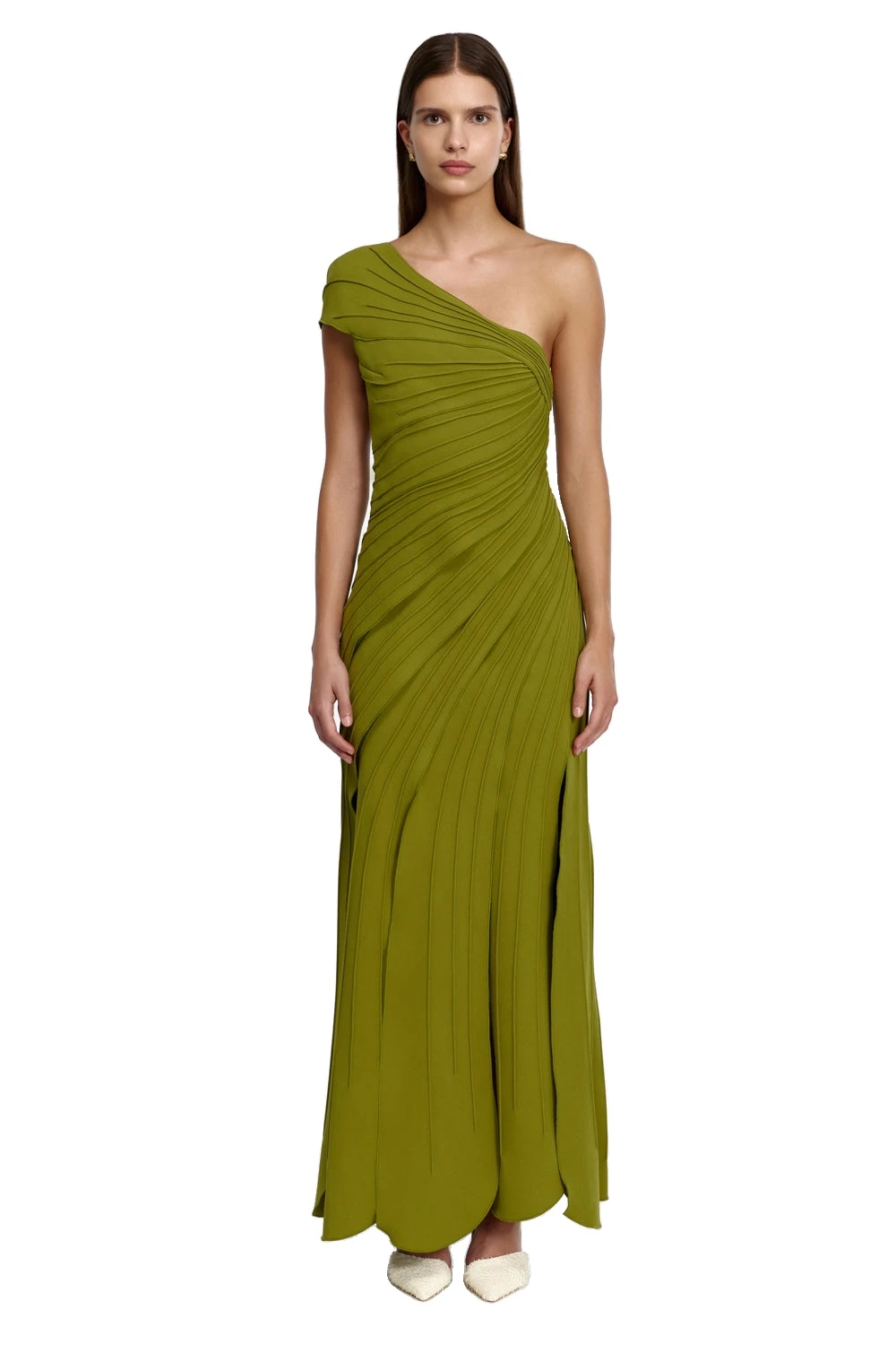 Acler Elcho Maxi Dress in Cardamom, Green Dresses