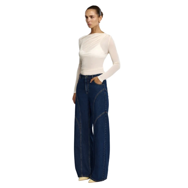 Acler Heath Jean in Indigo, view 2