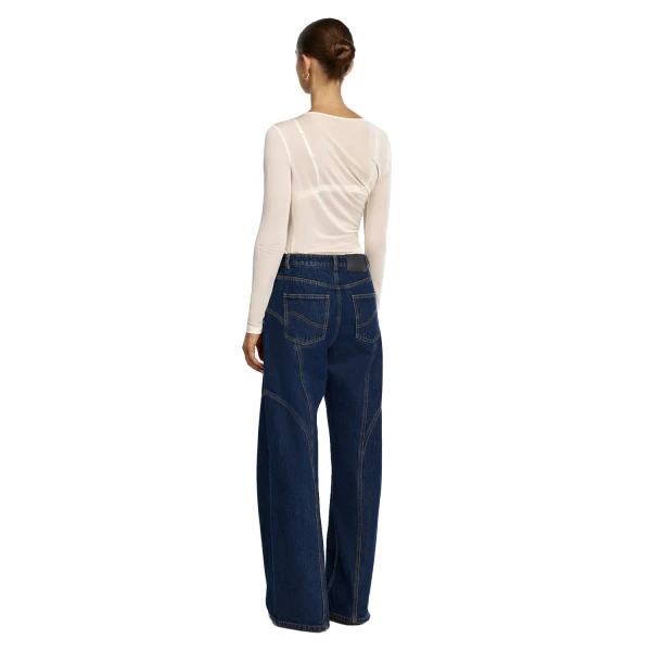 Acler Heath Jean in Indigo, view 3