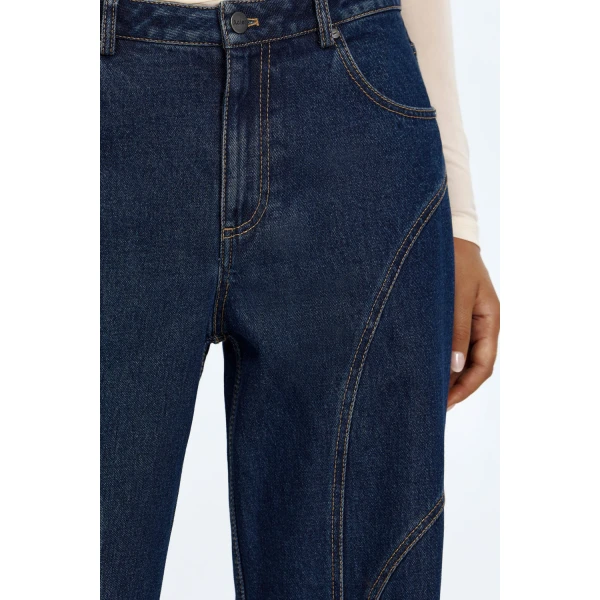 Acler Heath Jean in Indigo, view 4