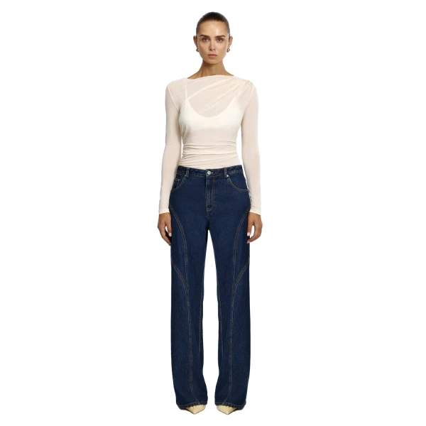 Acler Heath Jean in Indigo