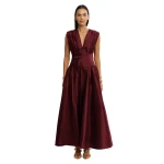 Acler Innoxhill Maxi Dress in Mahogany