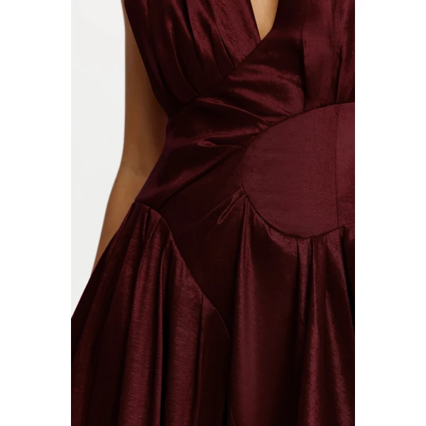 Acler Innoxhill Maxi Dress in Mahogany, view 4