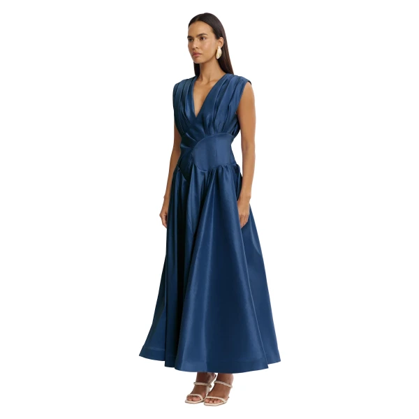 Acler Innoxhill Maxi Dress in Misty Blue, view 2