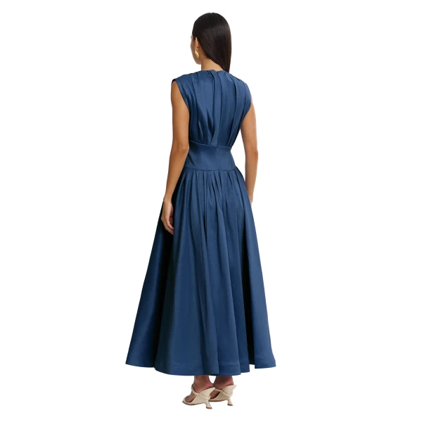 Acler Innoxhill Maxi Dress in Misty Blue, view 3