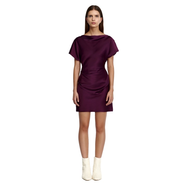 Acler Kadina Mini Dress in Boysenberry