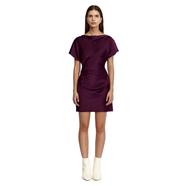 Acler Kadina Mini Dress in Boysenberry