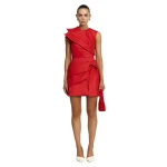 Acler Kenley Mini Dress in Spicy Red