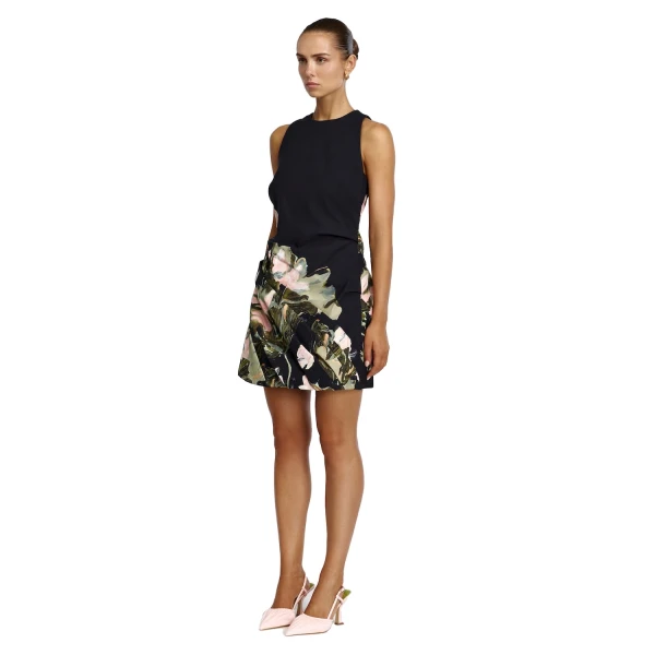 Acler Lachine Mini Dress in Water Lily, view 2