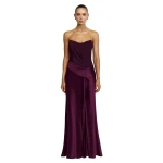Acler Lamette Maxi Dress in Boysenberry