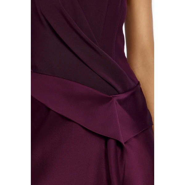 Acler Lamette Maxi Dress in Boysenberry, view 4