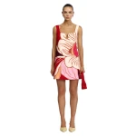 Acler Llewellyn Mini Dress in Rouge Eclipse