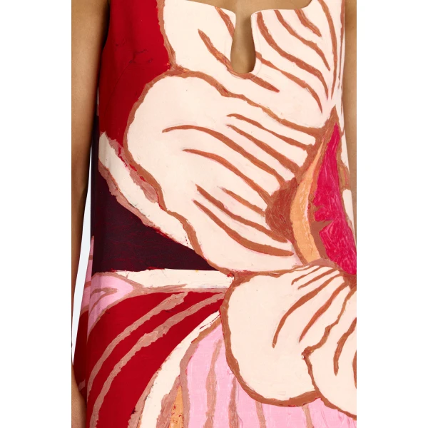 Acler Llewellyn Mini Dress in Rouge Eclipse, view 4