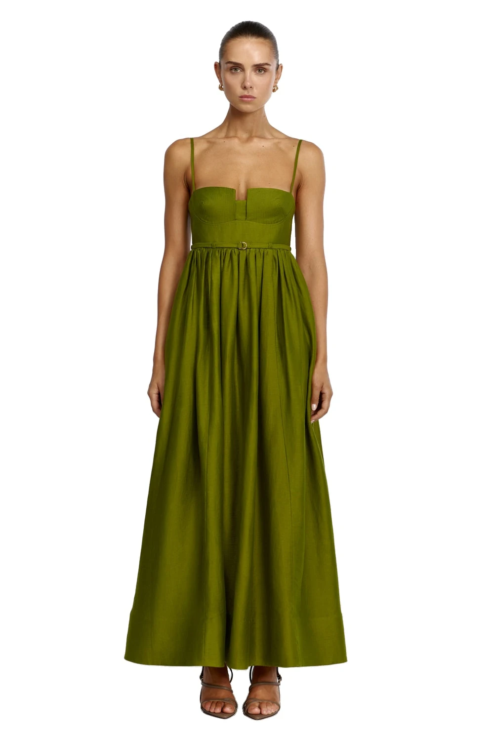 Acler Madlo Maxi Dress in Cardamom, Green Dresses