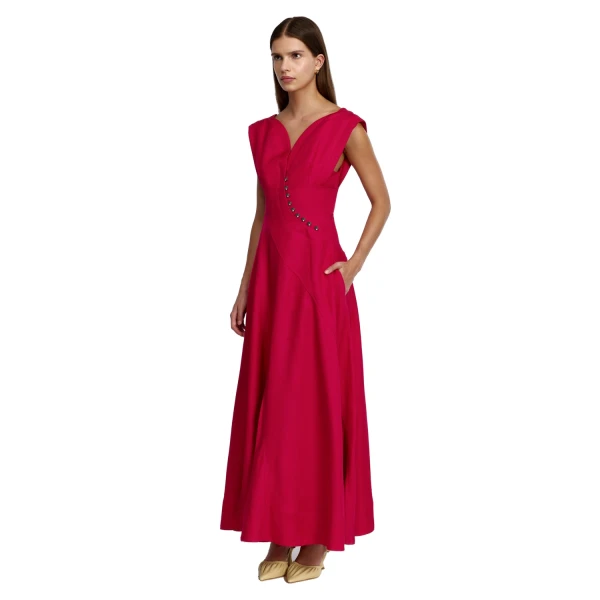 Acler Marney Maxi Dress in Berry, view 2