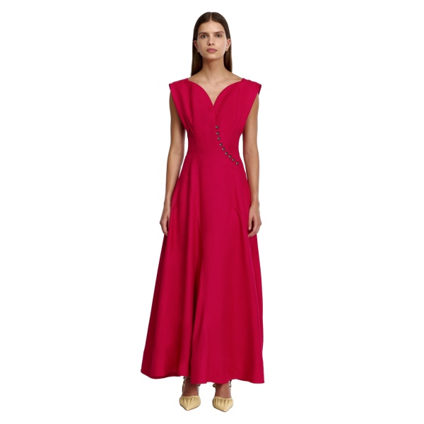 Acler Marney Maxi Dress in Berry