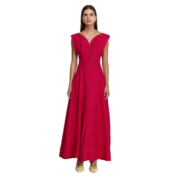 Acler Marney Maxi Dress in Berry