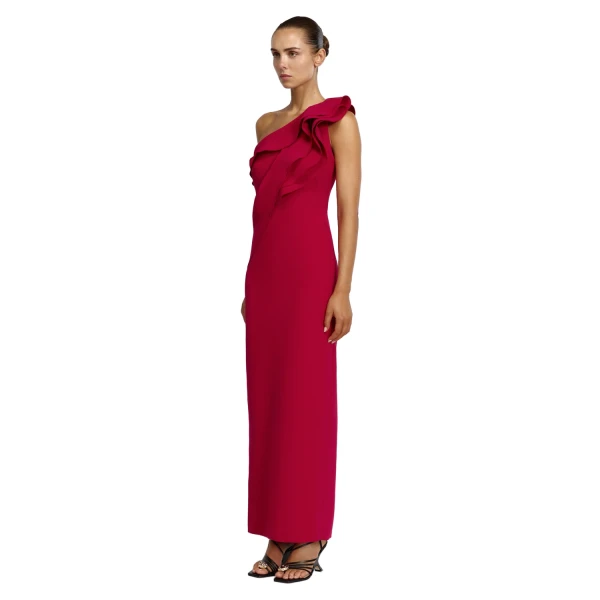 Acler Matlock Maxi Dress in Berry, view 2