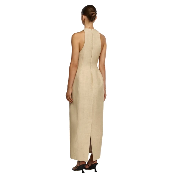 Acler Mcalroy Maxi Dress in Paper Bark, view 3