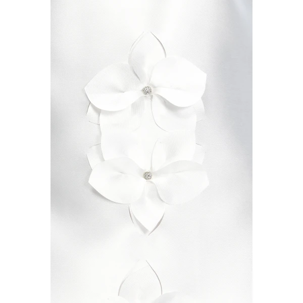 Acler Medora Mini Dress in Ivory, view 4