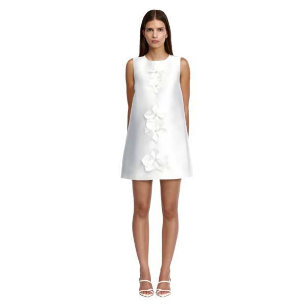 Acler Medora Mini Dress in Ivory