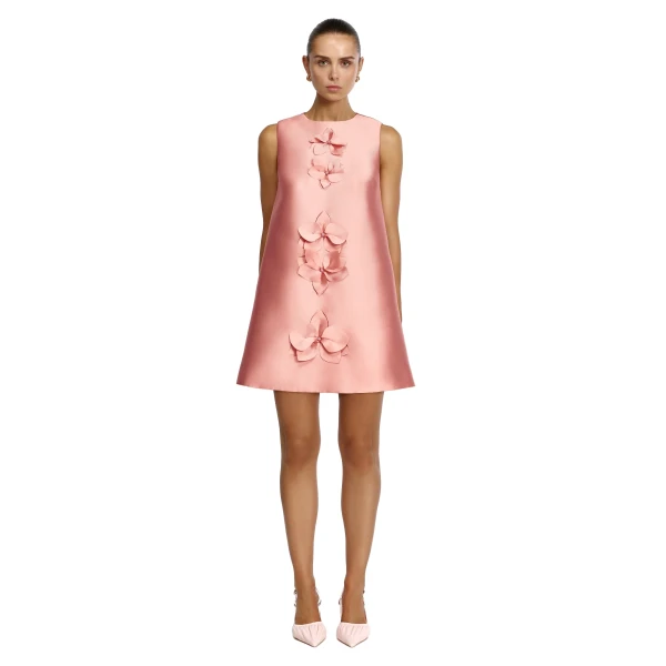 Acler Medora Mini Dress in Rose Petal
