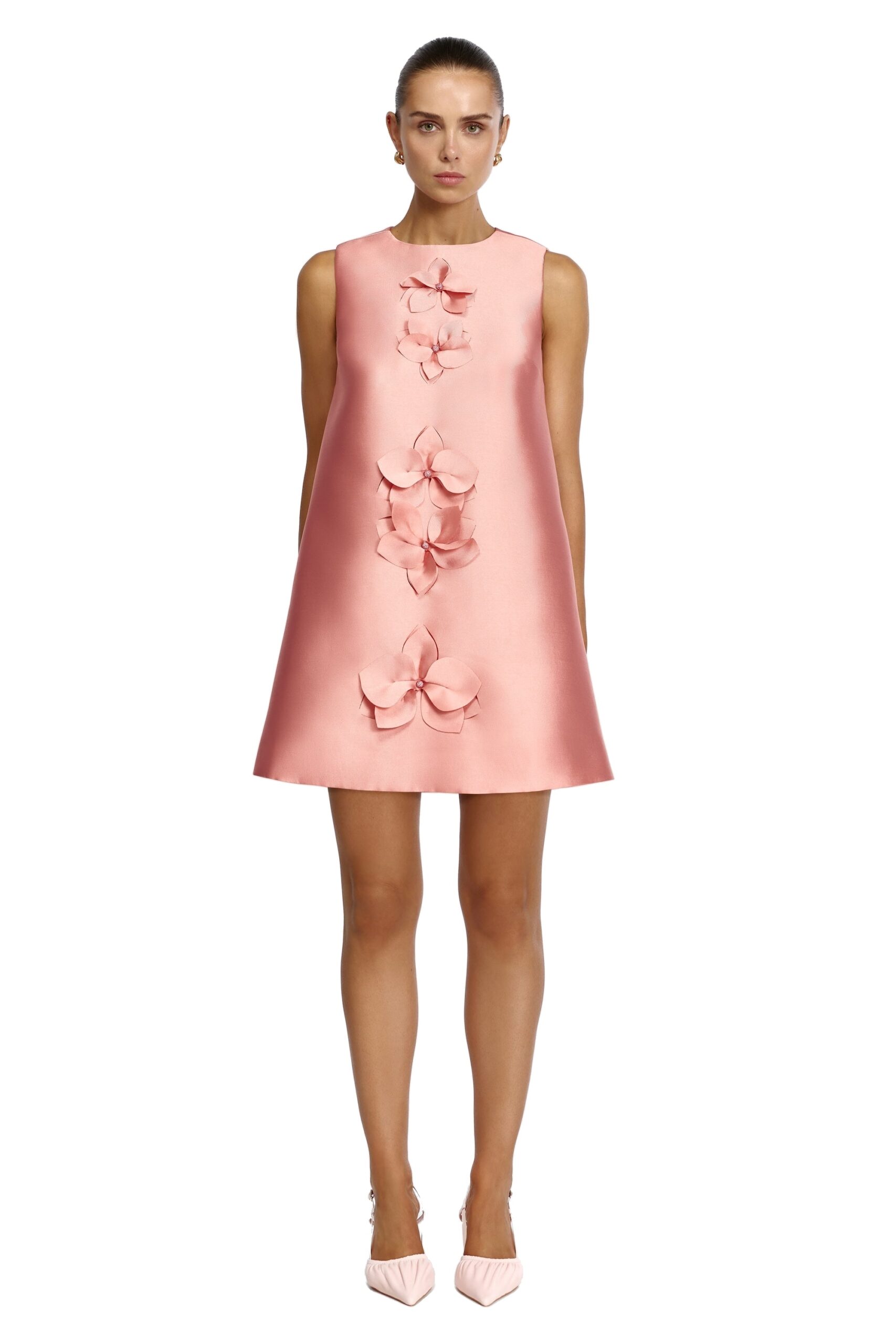Acler Medora Mini Dress in Rose Petal, Pink Dresses