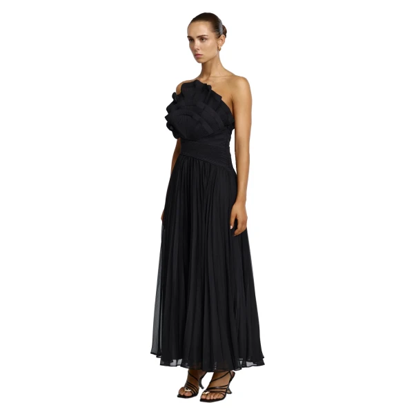Acler Penda Maxi Dress in Black, view 2