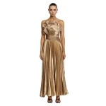Acler Penda Maxi Dress in Gold