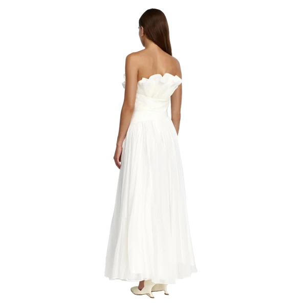 Acler Penda Maxi Dress in Ivory, view 3