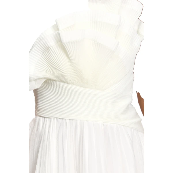 Acler Penda Maxi Dress in Ivory, view 4