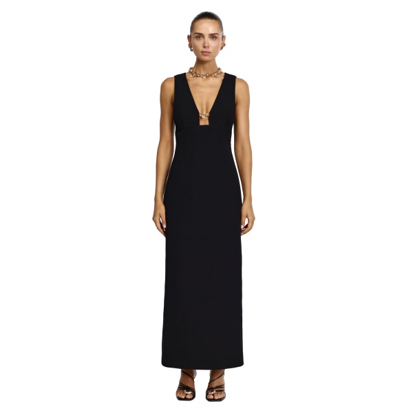 Acler Picardie Maxi Dress in Black
