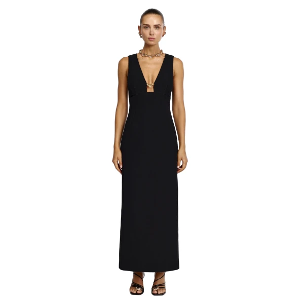 Acler Picardie Maxi Dress in Black