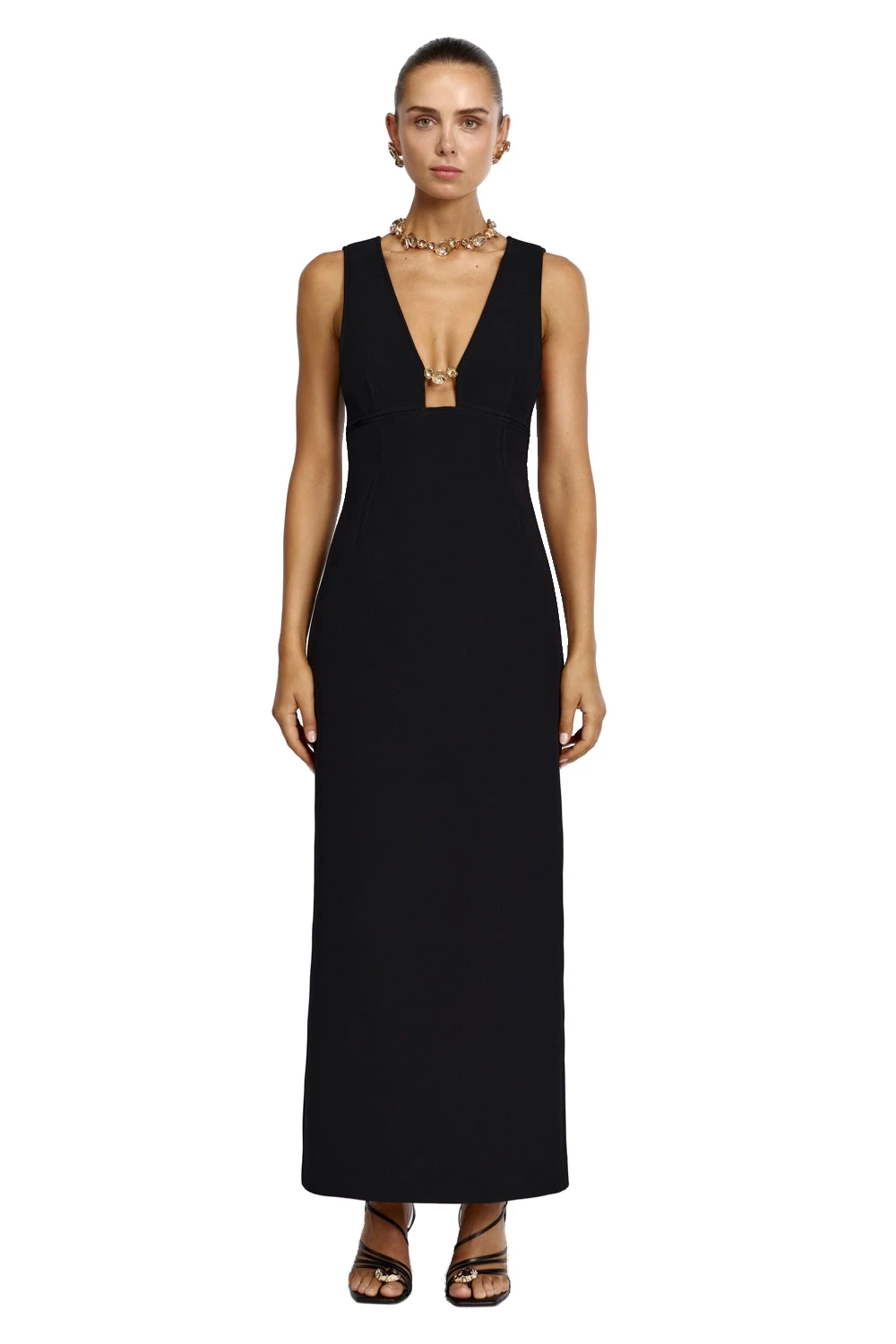 Acler Picardie Maxi Dress in Black, Black Dresses