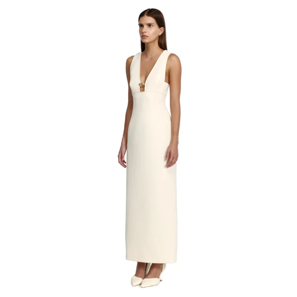 Acler Picardie Maxi Dress in Buttercream, view 2